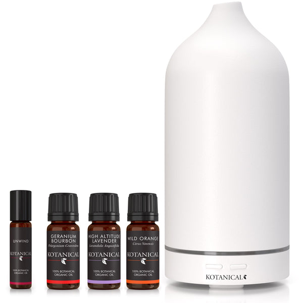 Luxury Sleep Bundle diffuser kotanical White Stone 
